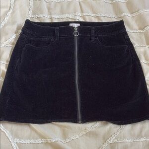 SO Black A-Line Mini Skirt Casual
